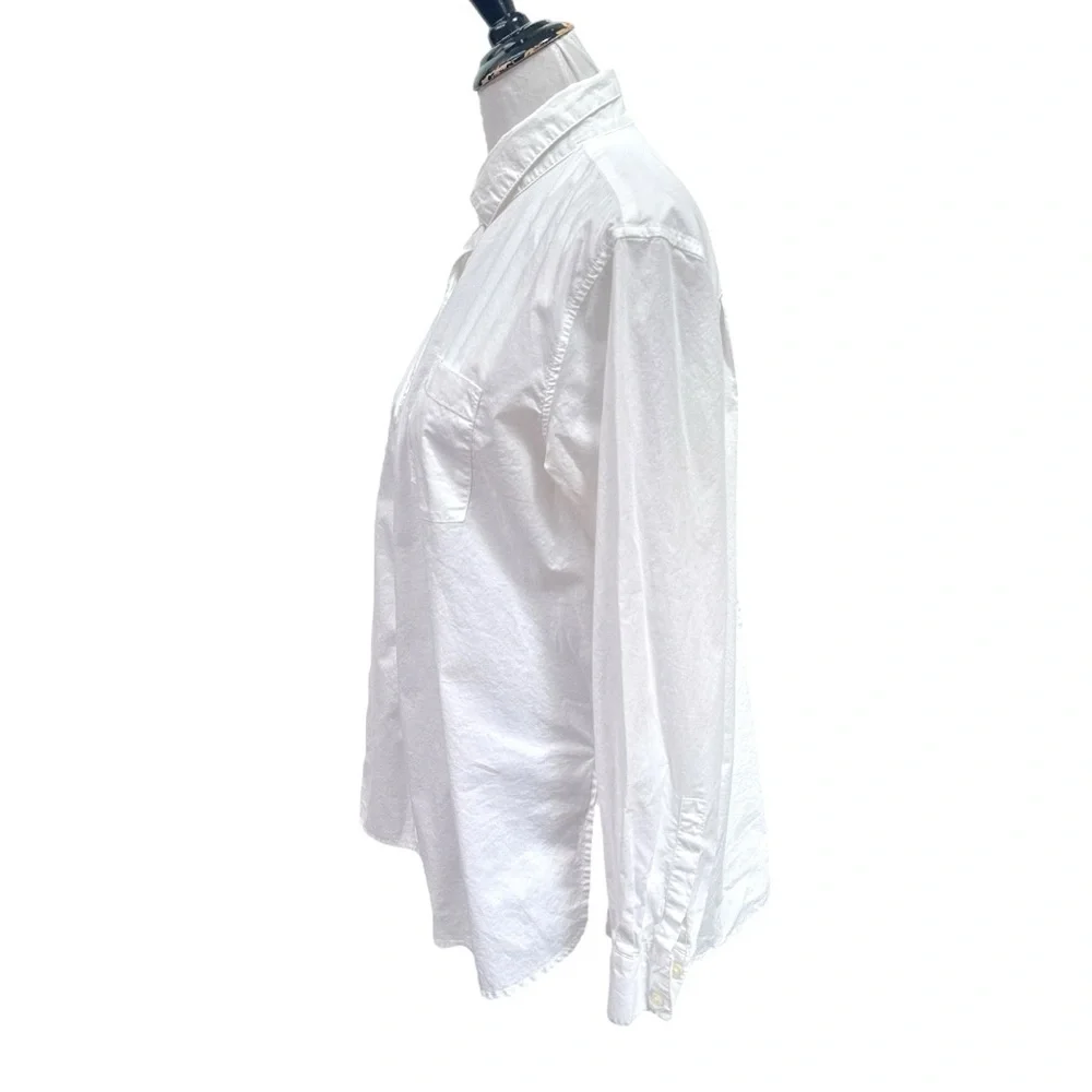 Gap Boyfriend Button Down Shirt White Size Medium - Picture 3 of 9